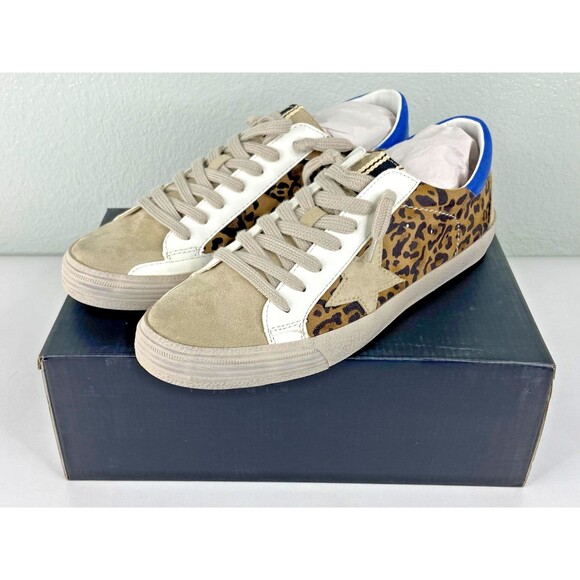 Shu Shop Shoes - Shu Shop Women Leopard Star Sneaker Star Low Top NWT